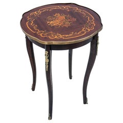 Inlayed Side Table in Empire Style, Northern Europe, circa 1930