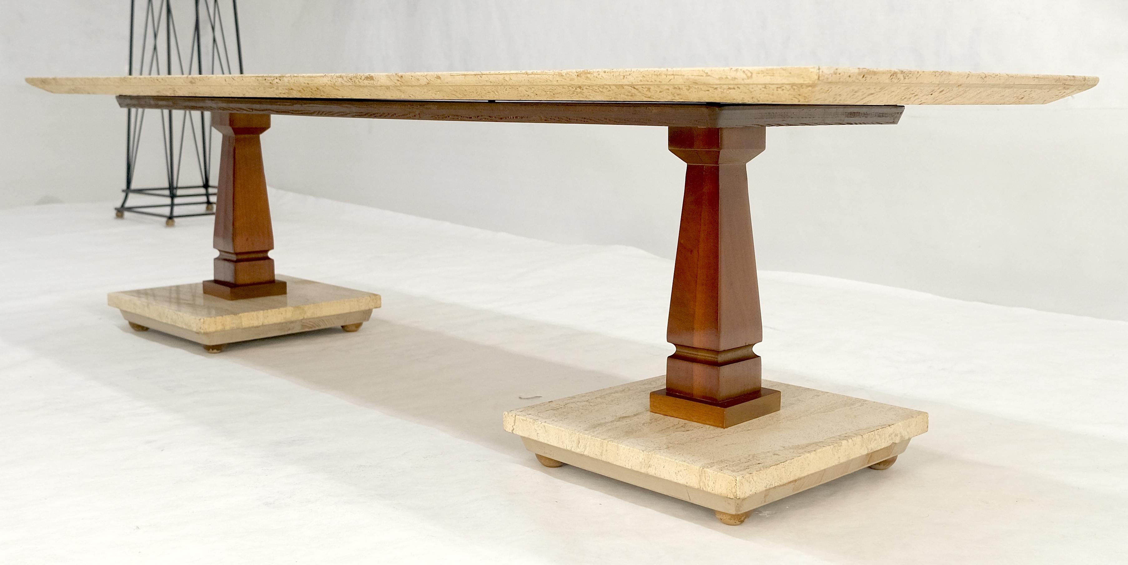 Table basse en travertin incrusté 18x60