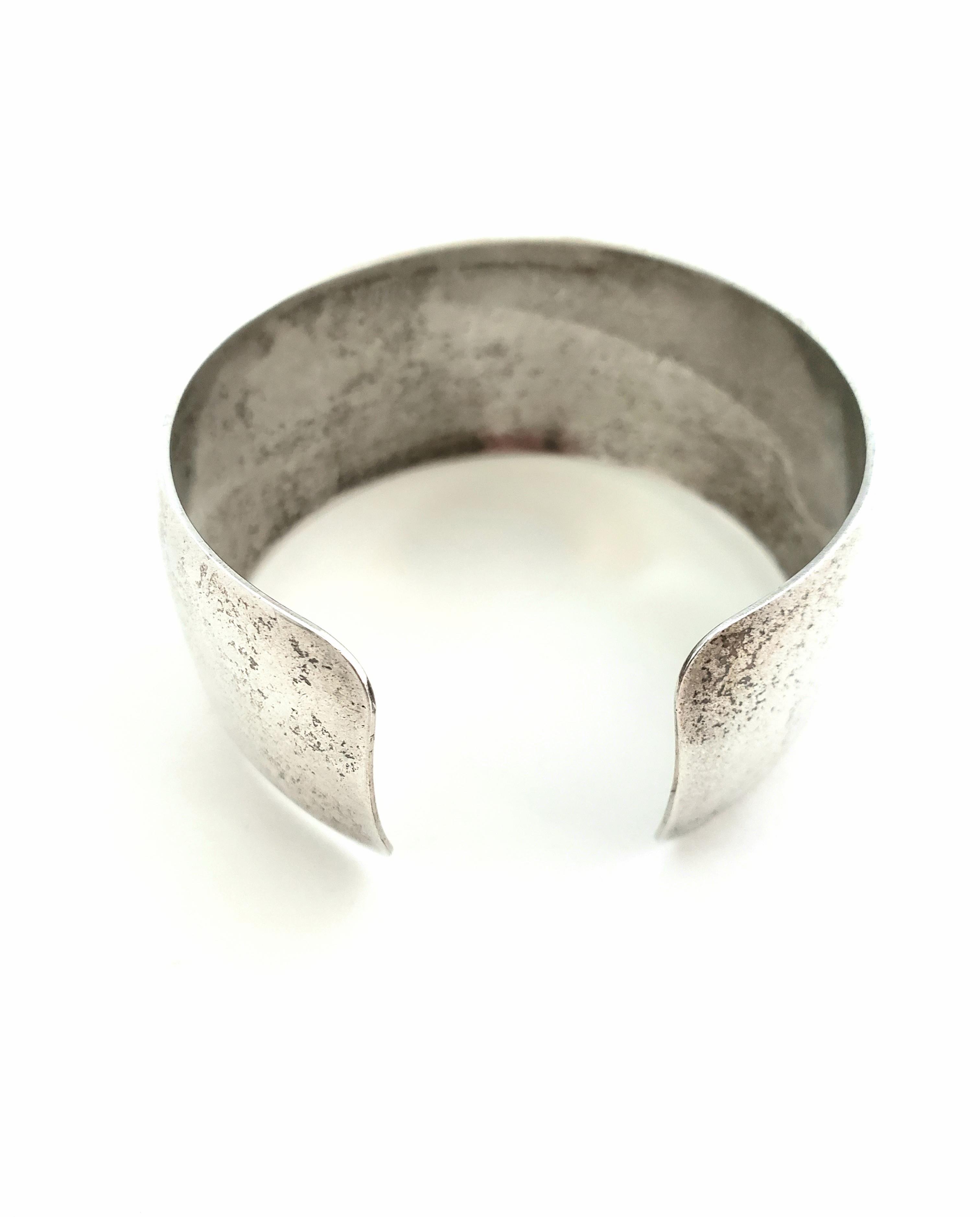 Inman Sterling Silver Modernist Cuff Bracelet 1