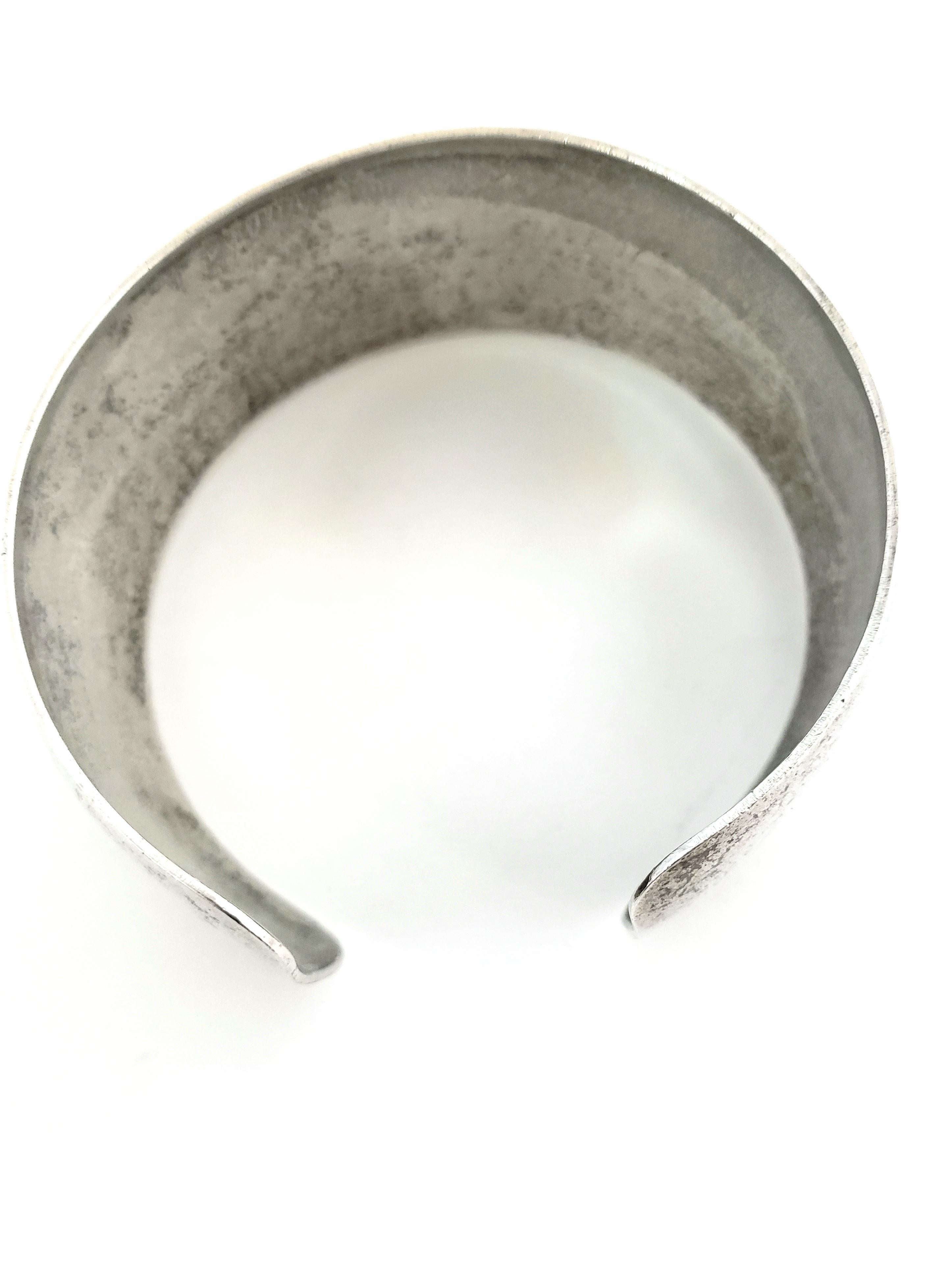 Inman Sterling Silver Modernist Cuff Bracelet 2