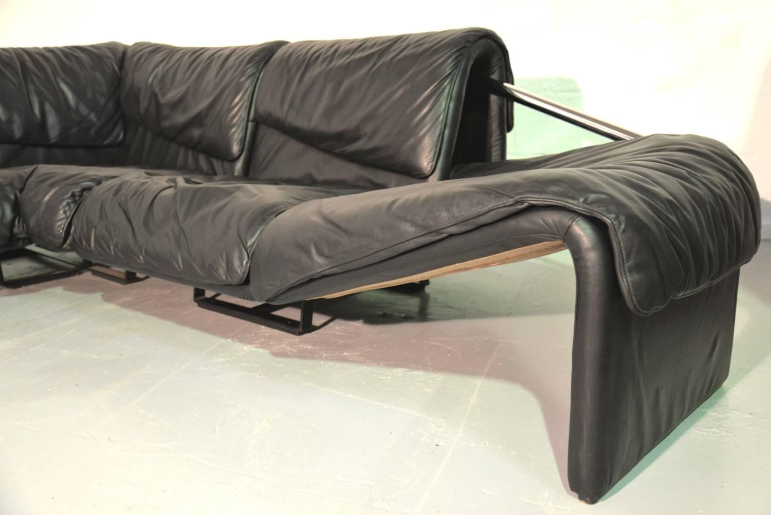 Inmotion Leather Corner Sofa by De Sede of Switzerland, 1970s For Sale 4