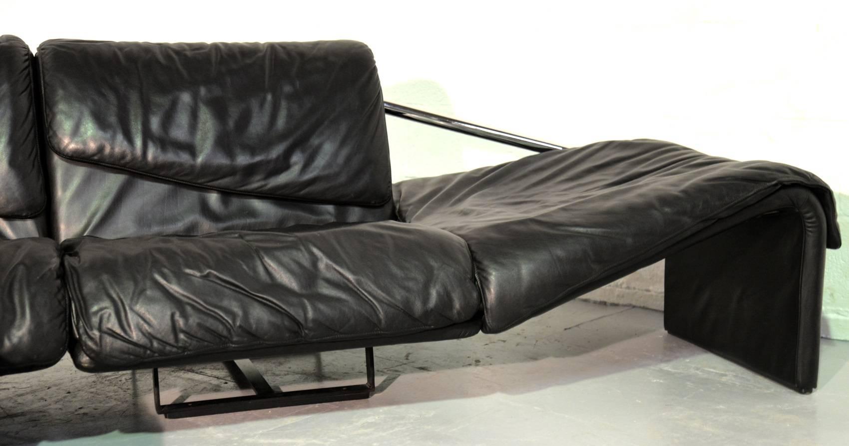 Inmotion Leather Corner Sofa by De Sede of Switzerland, 1970s For Sale 5