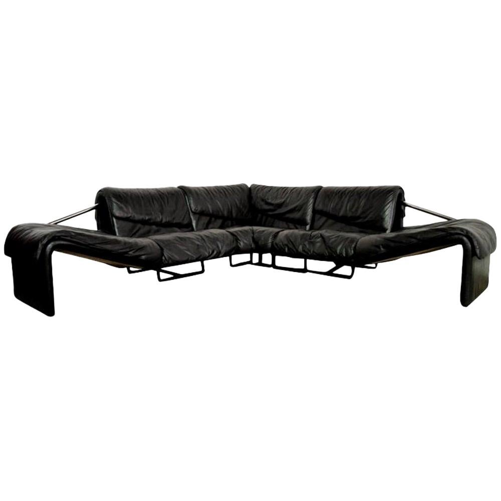 Inmotion Leather Corner Sofa by De Sede of Switzerland, 1970s For Sale