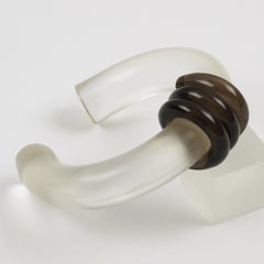 Inna Cytrine - Bracelet manchette en Lucite givrée