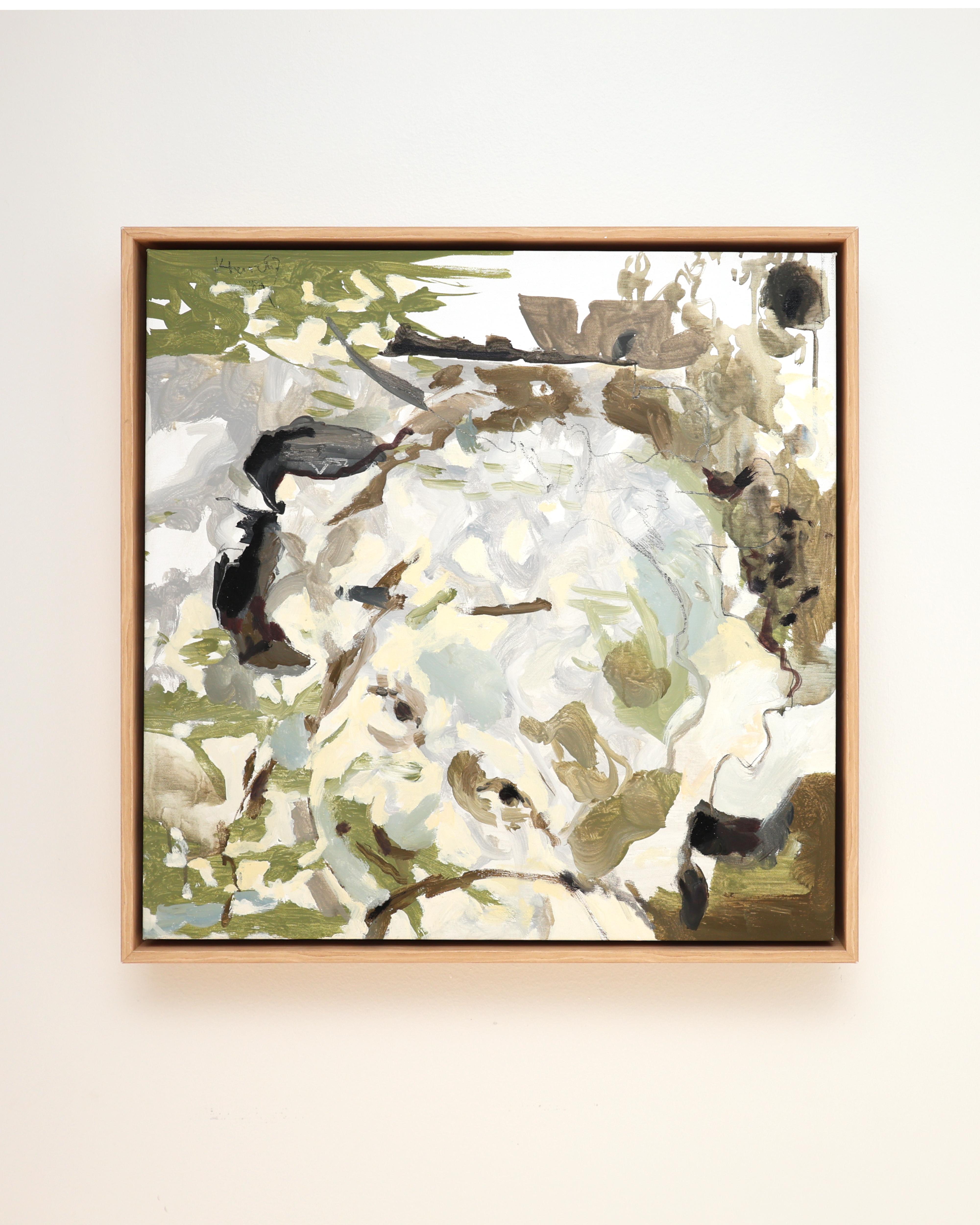 Kind in der Natur, Abstrakt Gerahmt Modern Expressionist Familie Kunst, 