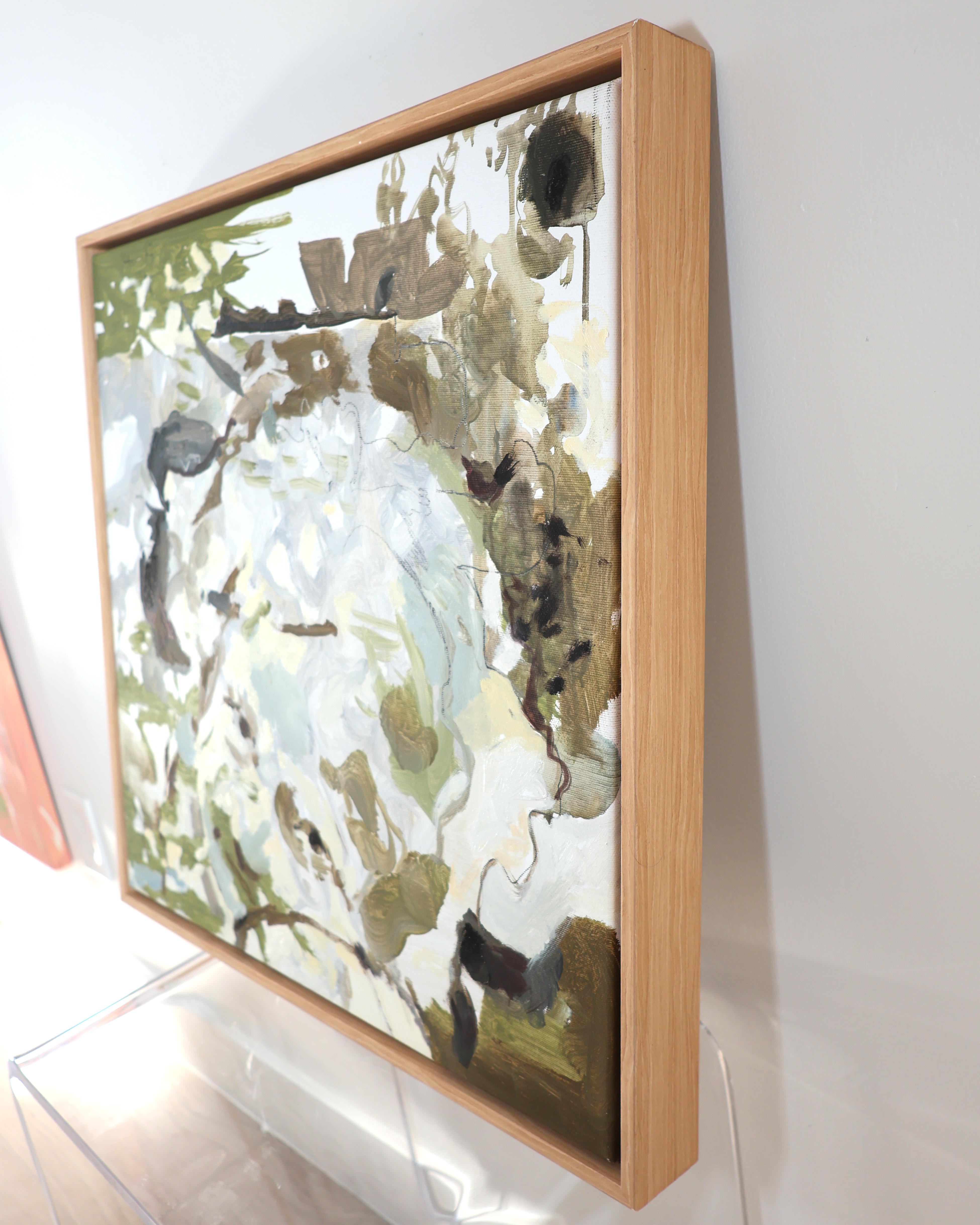 Kind in der Natur, Abstrakt Gerahmt Modern Expressionist Familie Kunst, 