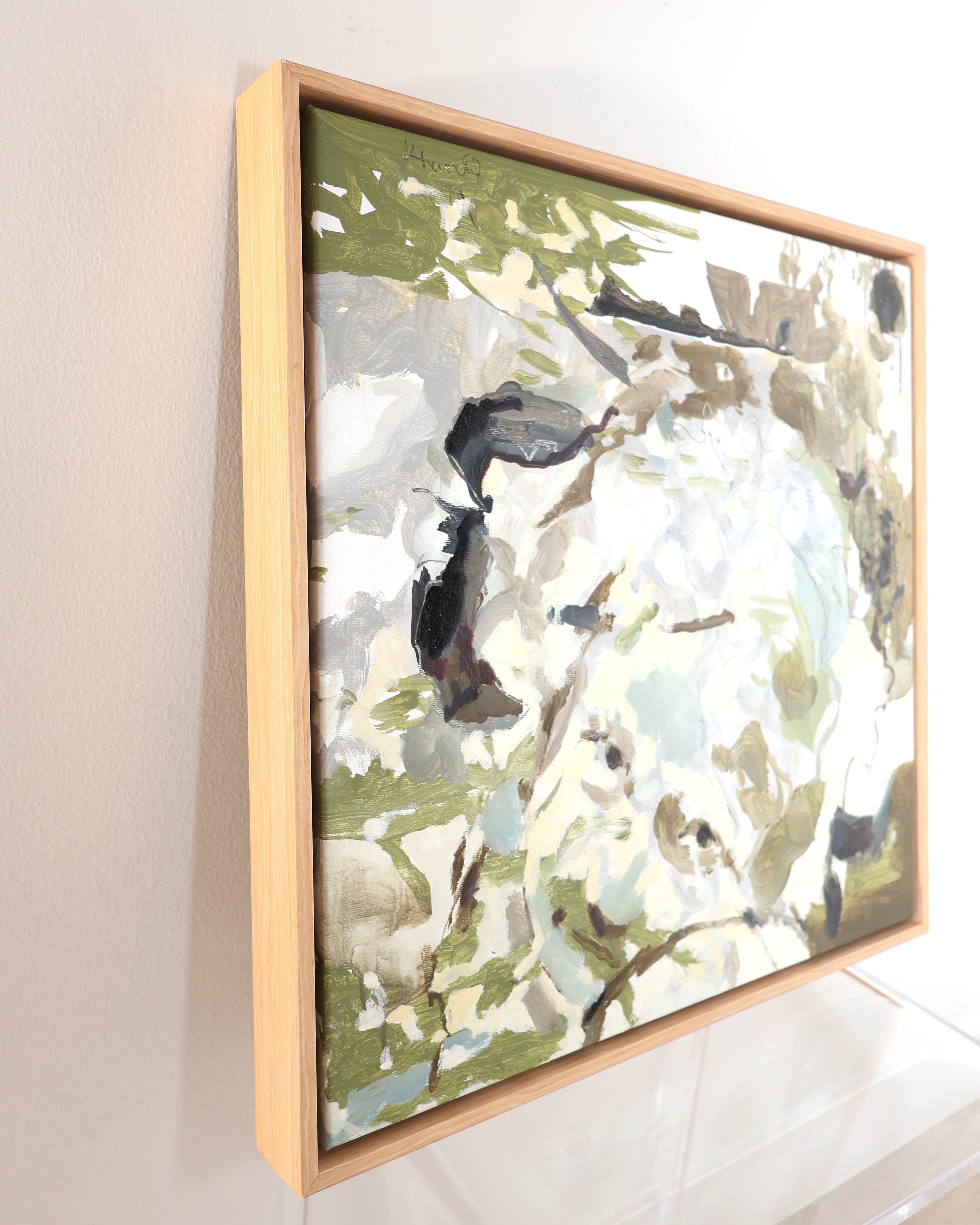 Kind in der Natur, Abstrakt Gerahmt Modern Expressionist Familie Kunst, 