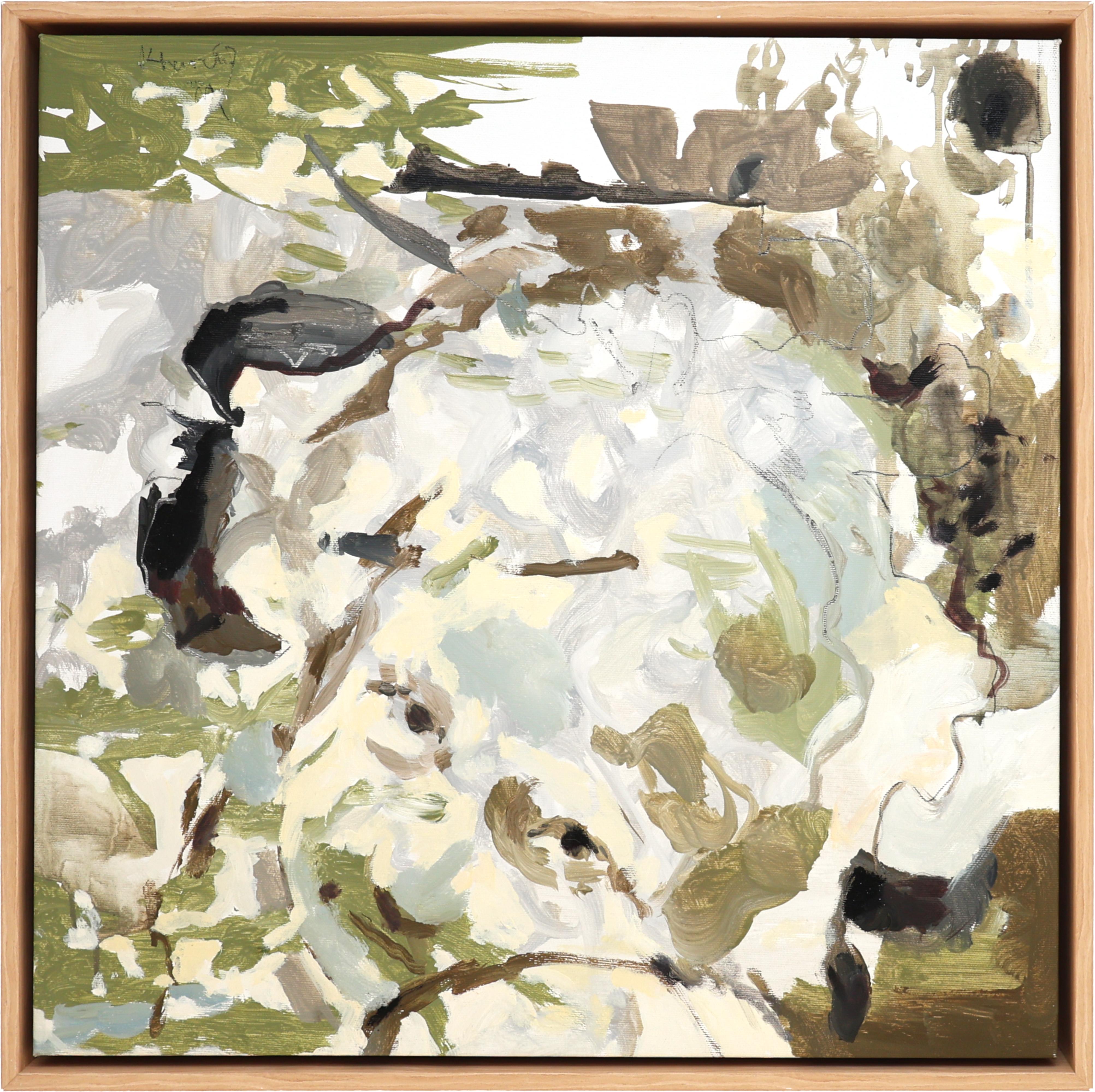 Kind in der Natur, Abstrakt Gerahmt Modern Expressionist Familie Kunst, "Emotion"