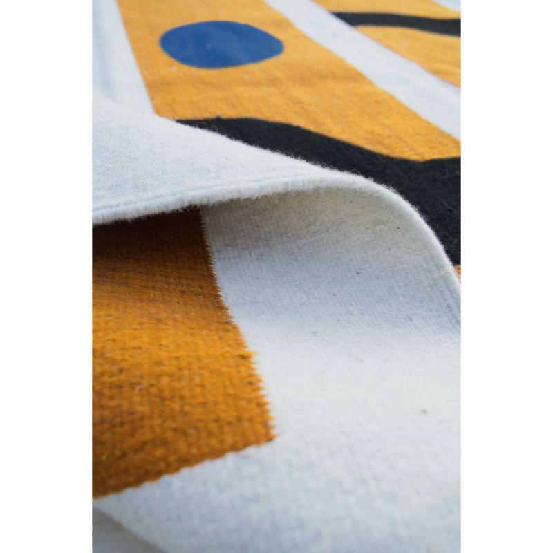 Inner Content 03 Rug by RRR.ES 
Dimensions: 200 x 280cm
Materials: • Handwoven on pedal loom
100% Wool/Cotton warp
• Hand Dyed Colors
• Locally sourced material
• Both sides woven
• Ethically Made 

Also Available: 100x160cm, 135x180cm, 150x220cm,
