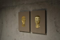 Inner Face - Outer Face Bronze by Piegatto, a Contemporary Wall Sculpture