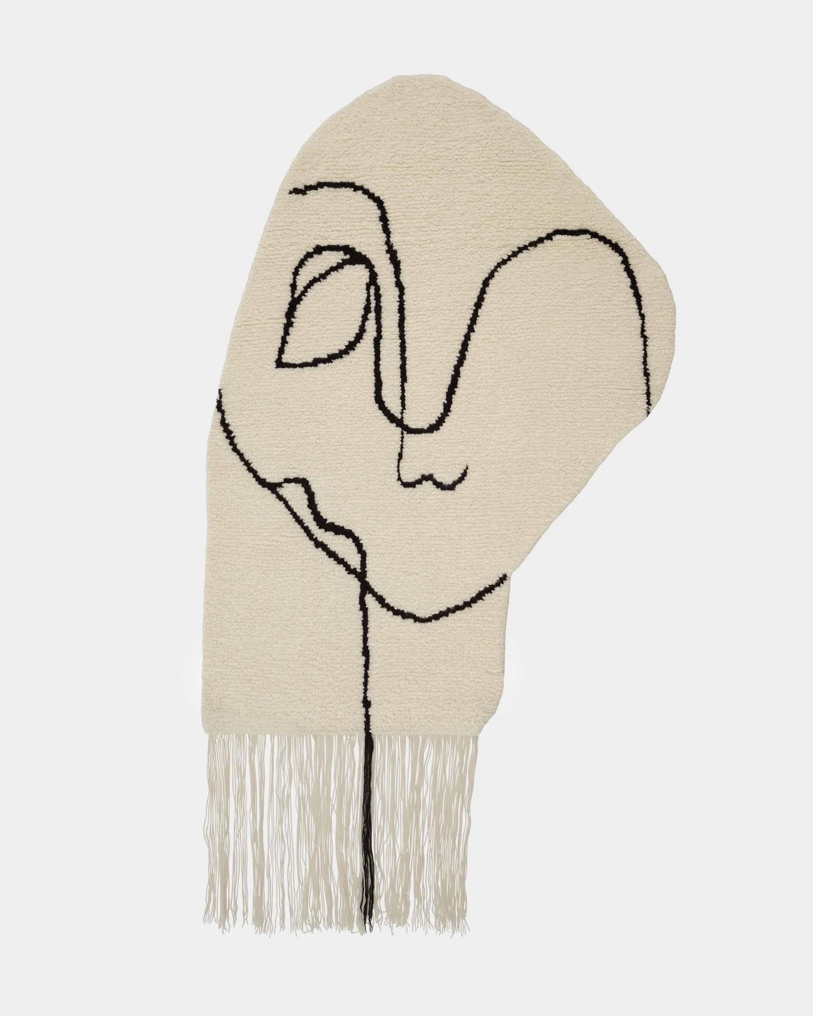 Scandinavian Modern 'Inner Haze' Handmade Rug by Linie Design, 190 cm, Wool For Sale