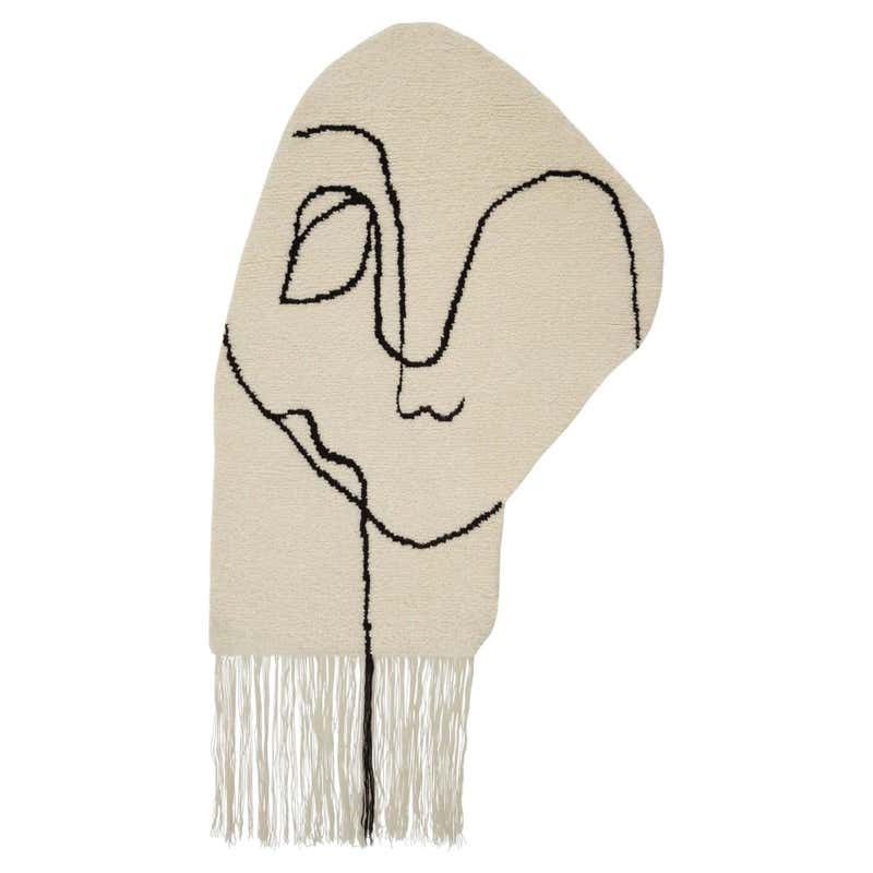 'Duo Self' Handmade Rug by Linie Design, 190 cm, Wool, Linen, Mohair ...