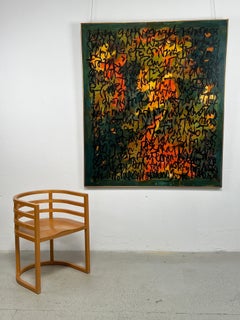 Innerer Text, Abstraktes Gemälde von Harry Bouras