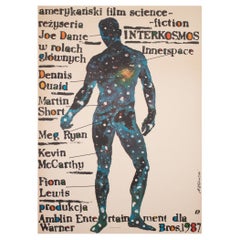 Vintage INNERSPACE, Polish B1 Film Movie Poster, PAGOWSKI 1989