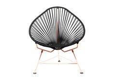 Innit Designs Acapulco Chair Black Weave on Copper Frame