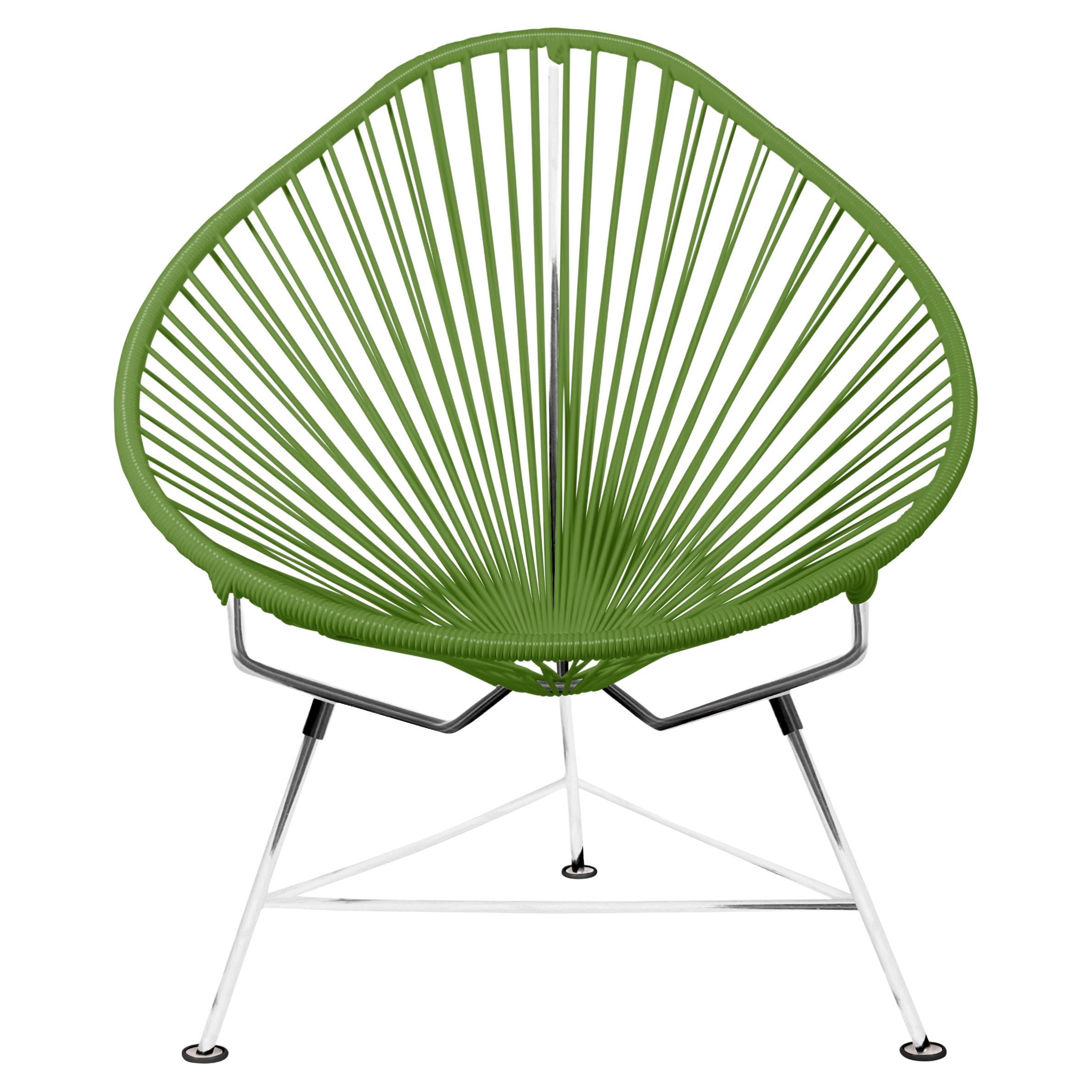 Innit Designs Acapulco Chair Cactus Weave on Chrome Frame For Sale
