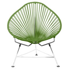 Innit Designs - Chaise Acapulco - Tissage Cactus sur cadre chromé