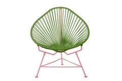 Innit Designs Acapulco Chair Cactus Weave on Coral Frame
