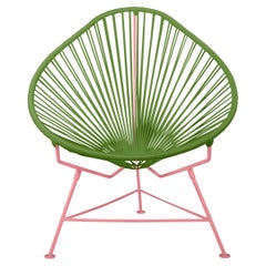 Innit Designs - Chaise Acapulco - Tissage Cactus sur cadre corail