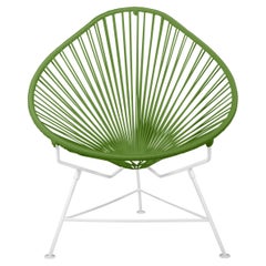 Innit Designs - Chaise Acapulco - Tissage Cactus sur cadre blanc