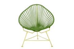 Innit Designs Acapulco Chair Cactus Weave on Yellow Frame