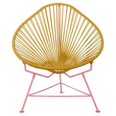 Innit Designs Acapulco Chair Caramel Weave on Coral Frame