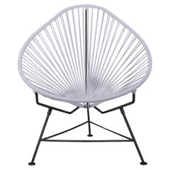 Innit Designs Acapulco Chair Clear Weave on Black Frame