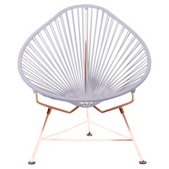 Innit Designs - Chaise Acapulco - Tissage transparent sur cadre en cuivre