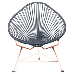 Innit Designs Acapulco Chair Grey Weave on Copper Frame