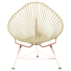 Innit Designs Acapulco Chair Ivory Weave on Copper Frame