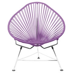 Innit Designs Acapulco Chair Orchid Weave on Chrome Frame