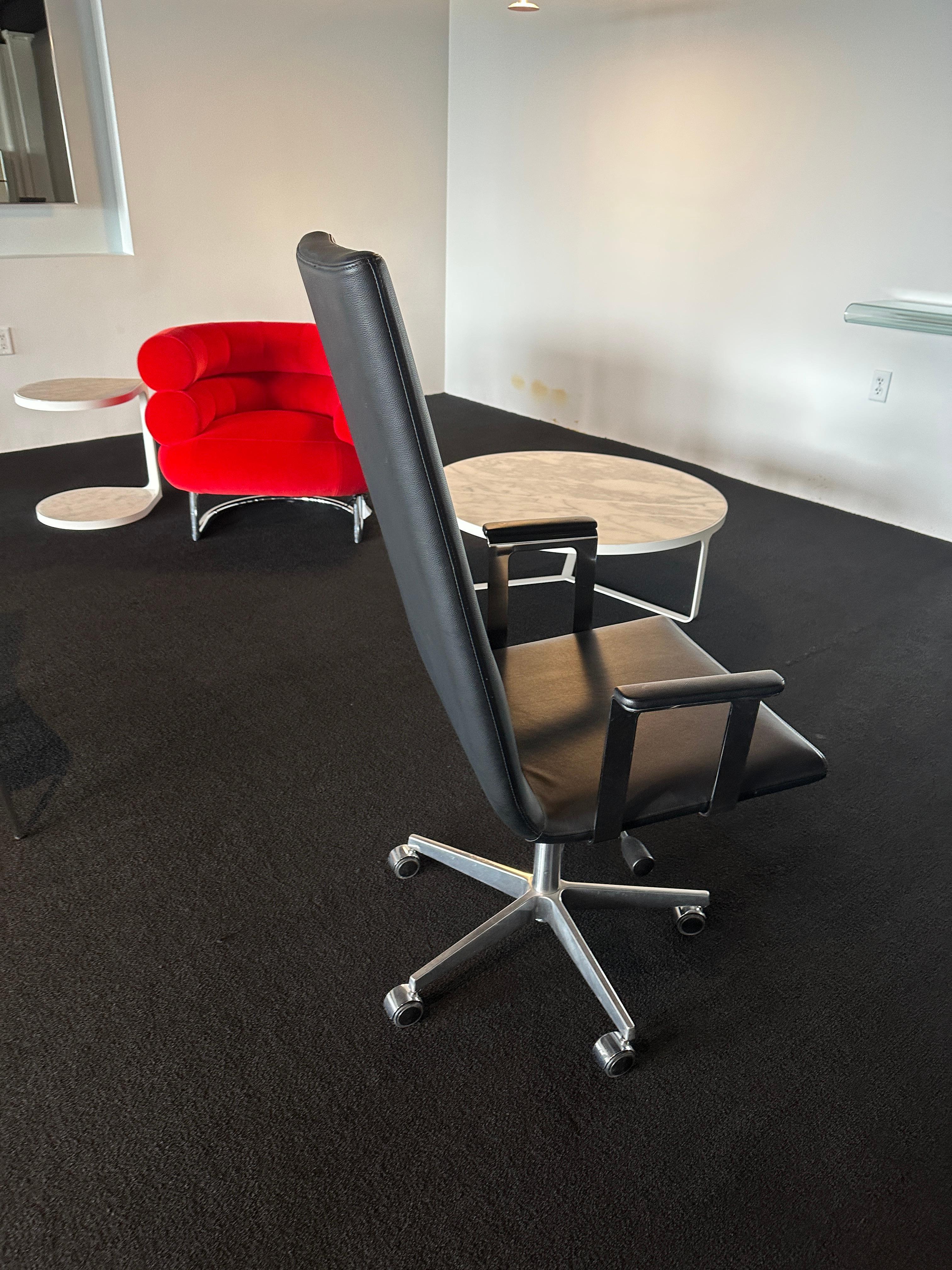 Inno Basso XL Highback Leather Swivel Office chair by HARRI KORHONEN in STOCK 4