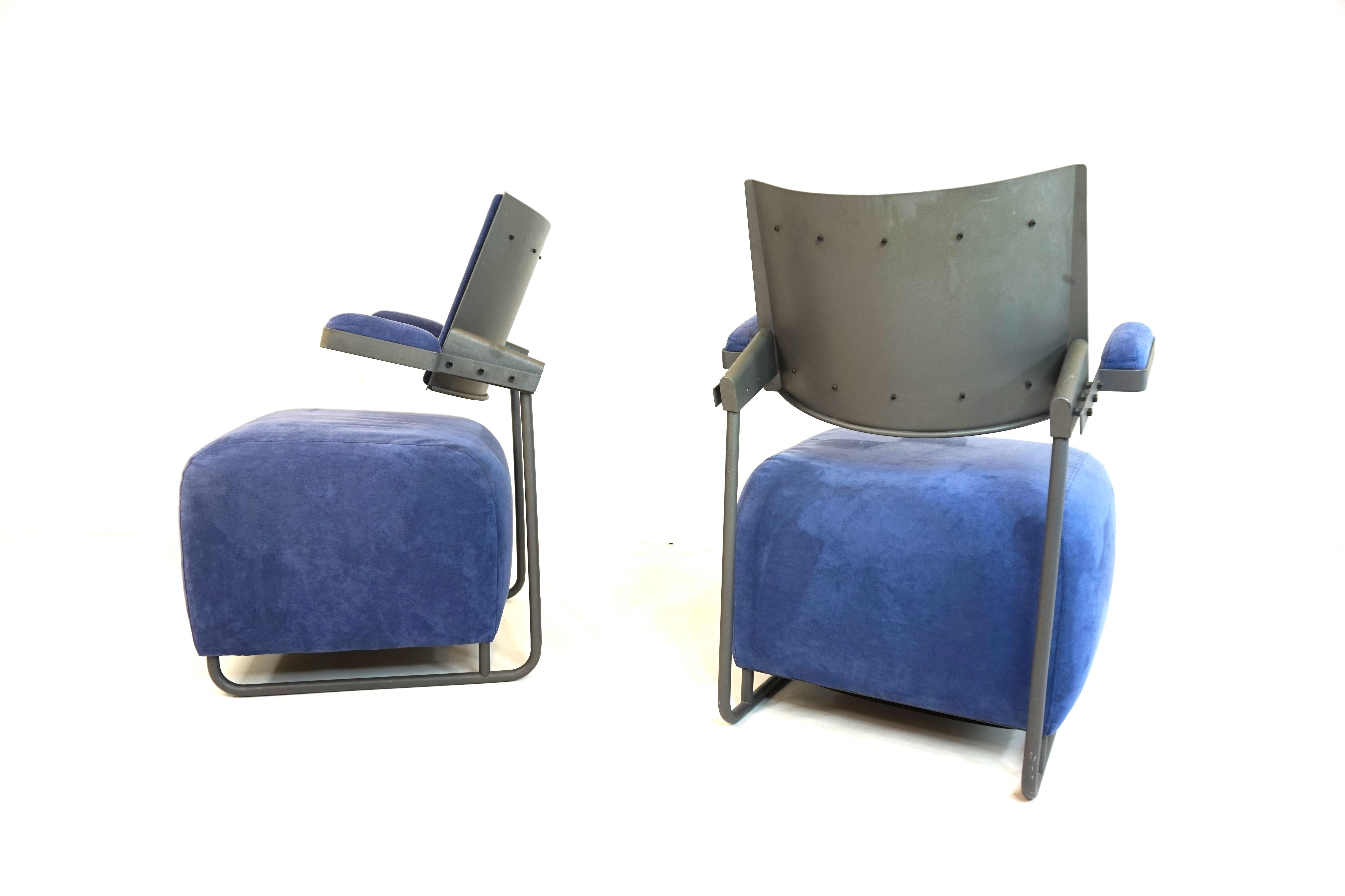 Post-Modern Inno Interior Oy set of 2 Oscar lounge chairs by Harri Korhonen