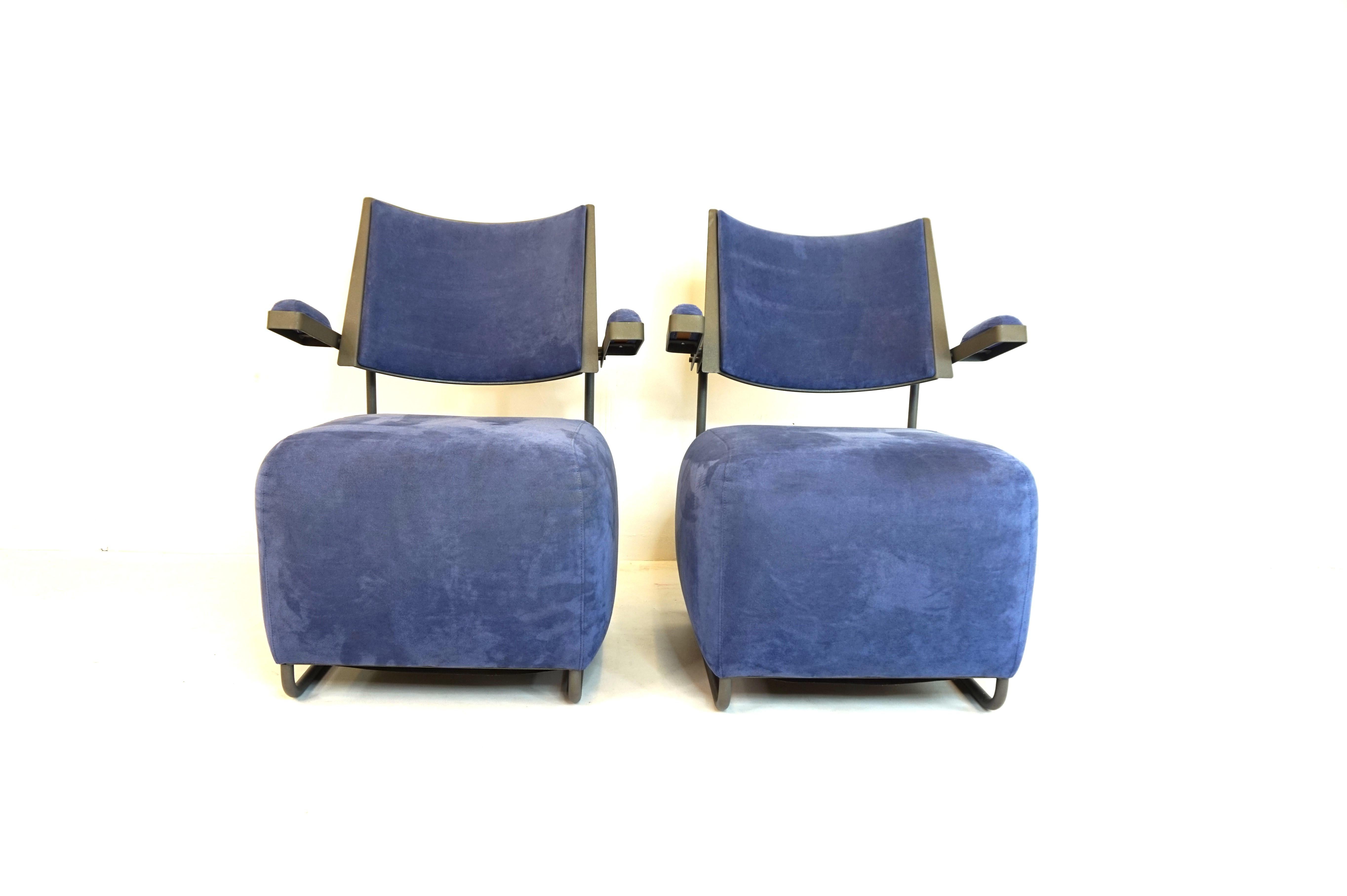 Late 20th Century Inno Interior Oy set of 2 Oscar lounge chairs by Harri Korhonen