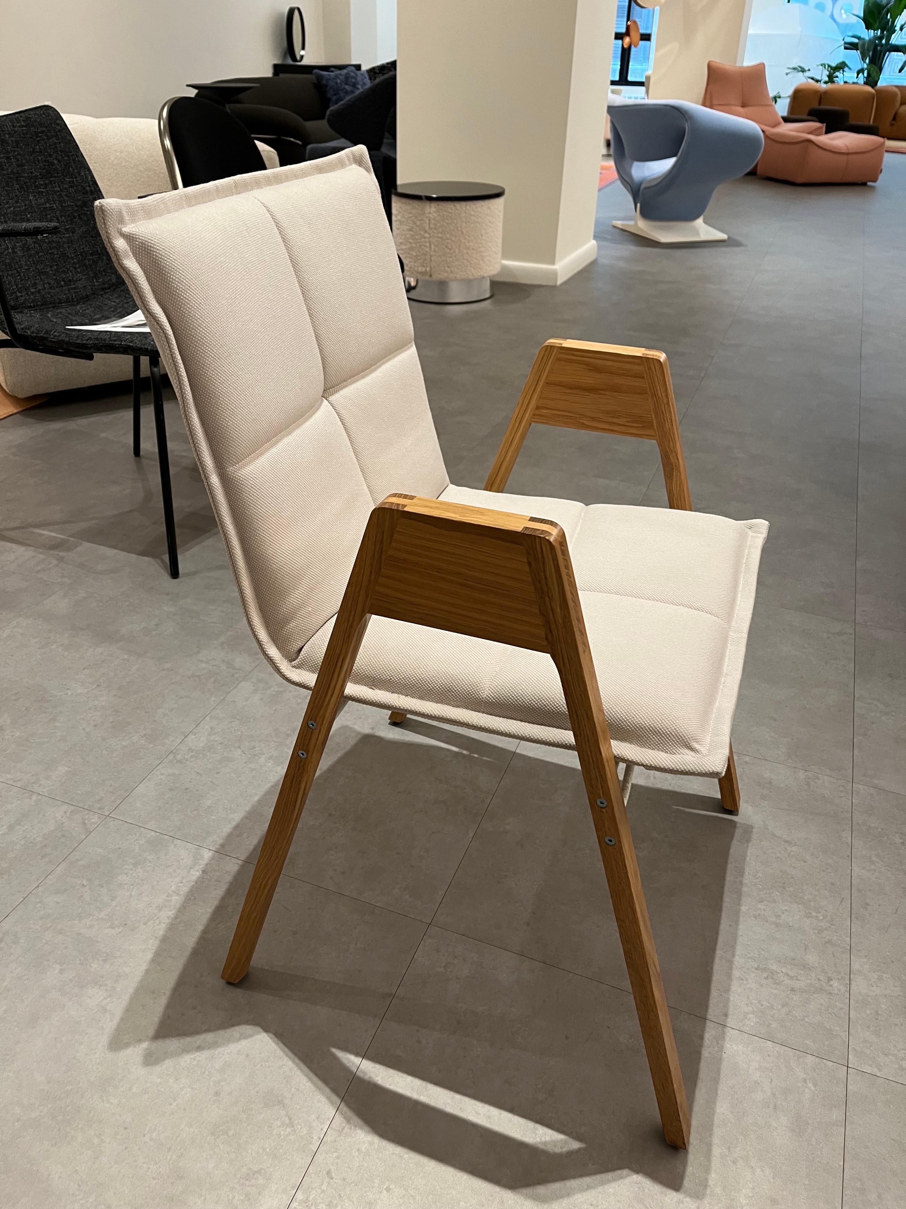 Finnish Inno Lab Armchair with Wood Frame in STOCK For Sale