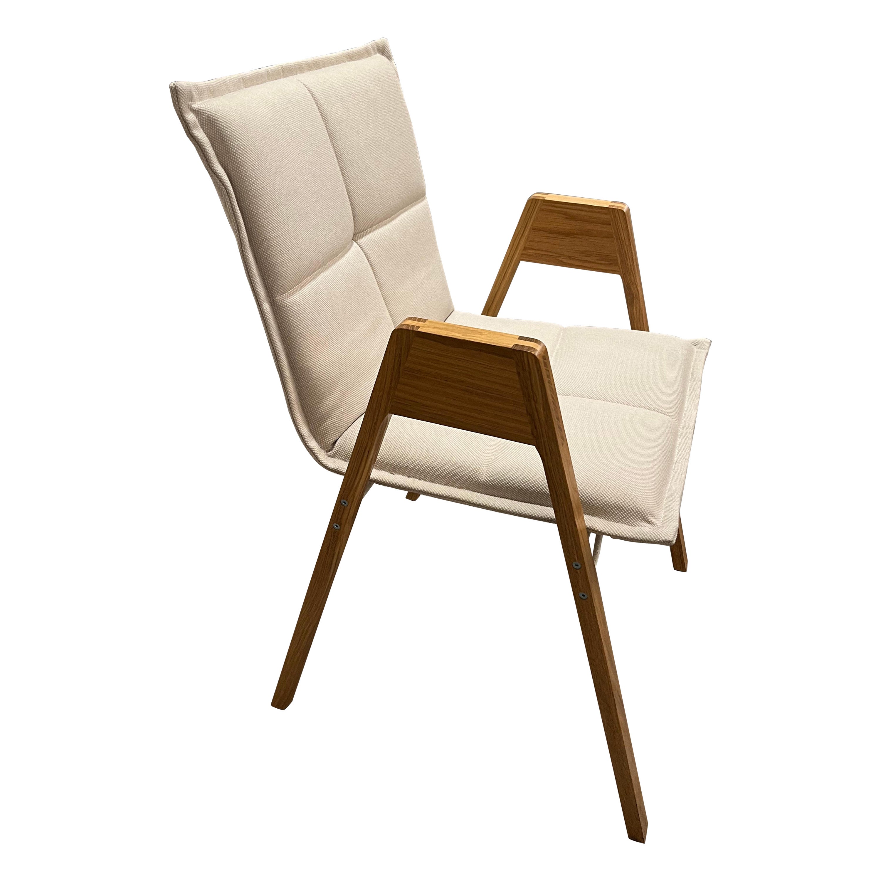 Inno Lab-Sessel mit Holzrahmen in STOCK im Angebot