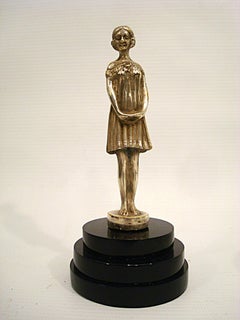 "Innocence" by Demetre H. Chiparus, Car Mascot Hood Ornament sculpture, c1920