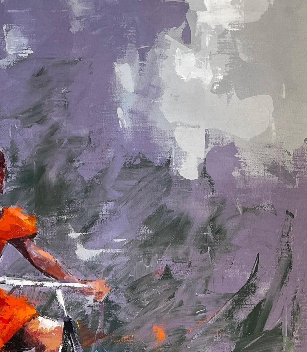 „Big Sister“ von Innocent Chikezie - Modernes lebhaftes afrikanisches figuratives Gemälde im Angebot 5