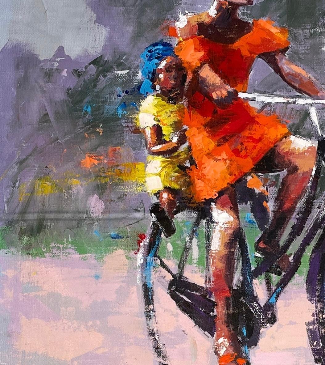 „Big Sister“ von Innocent Chikezie - Modernes lebhaftes afrikanisches figuratives Gemälde im Angebot 6