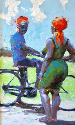 "De corazón a corazón" de I. Chikezie - Vibrante Contemporáneo - Figurativo nigeriano