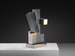 Innocente Gandini pour Arredoluce Lampe de table 'Scultura' en métal