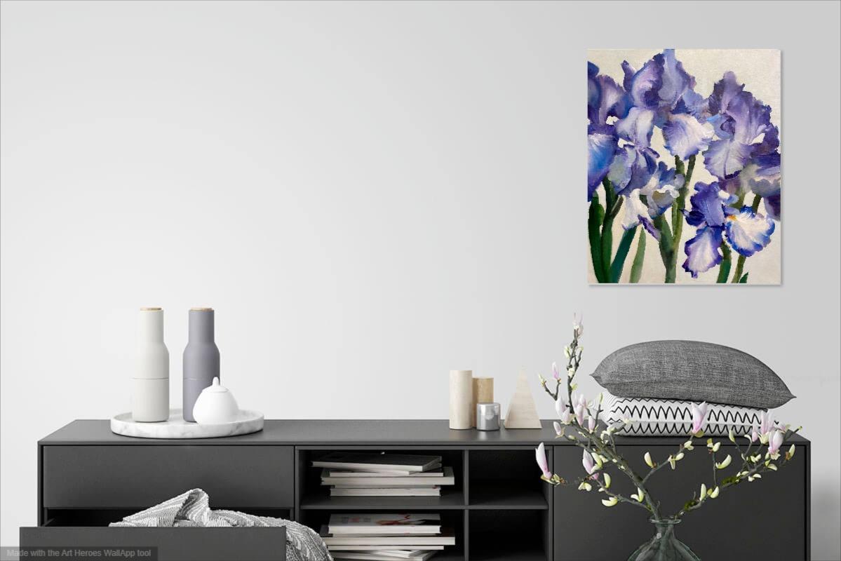 Blumen Stillleben Gemälde von Innokentiy Fateev Acrilic auf Leinwand Contemporary im Angebot 5