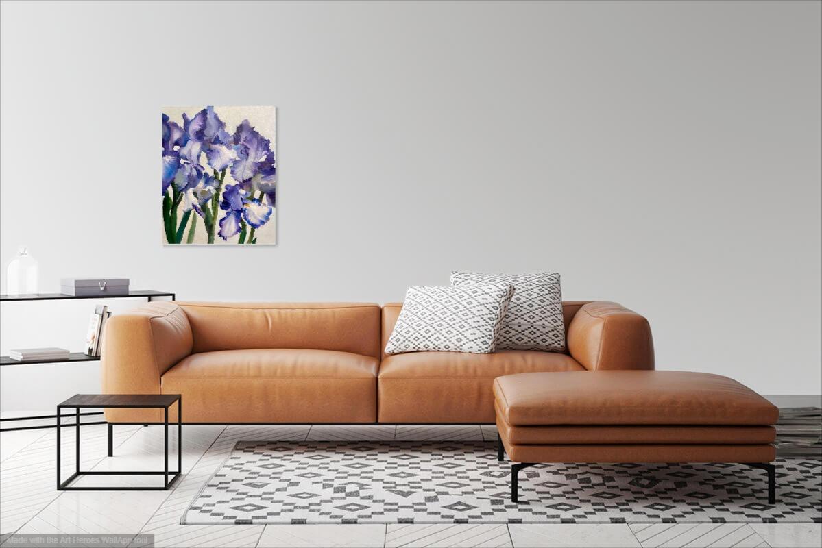 Blumen Stillleben Gemälde von Innokentiy Fateev Acrilic auf Leinwand Contemporary im Angebot 6