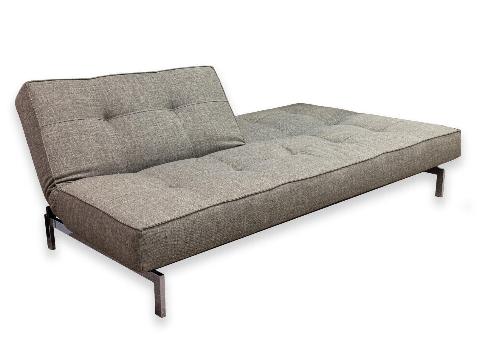 Innovation Denmark Dublexo Stainless Steel Contemporary Modern Sofa Bed Futon In Good Condition In Keego Harbor, MI