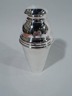 Innovative American Modern Sterling Silver Cocktail Shaker