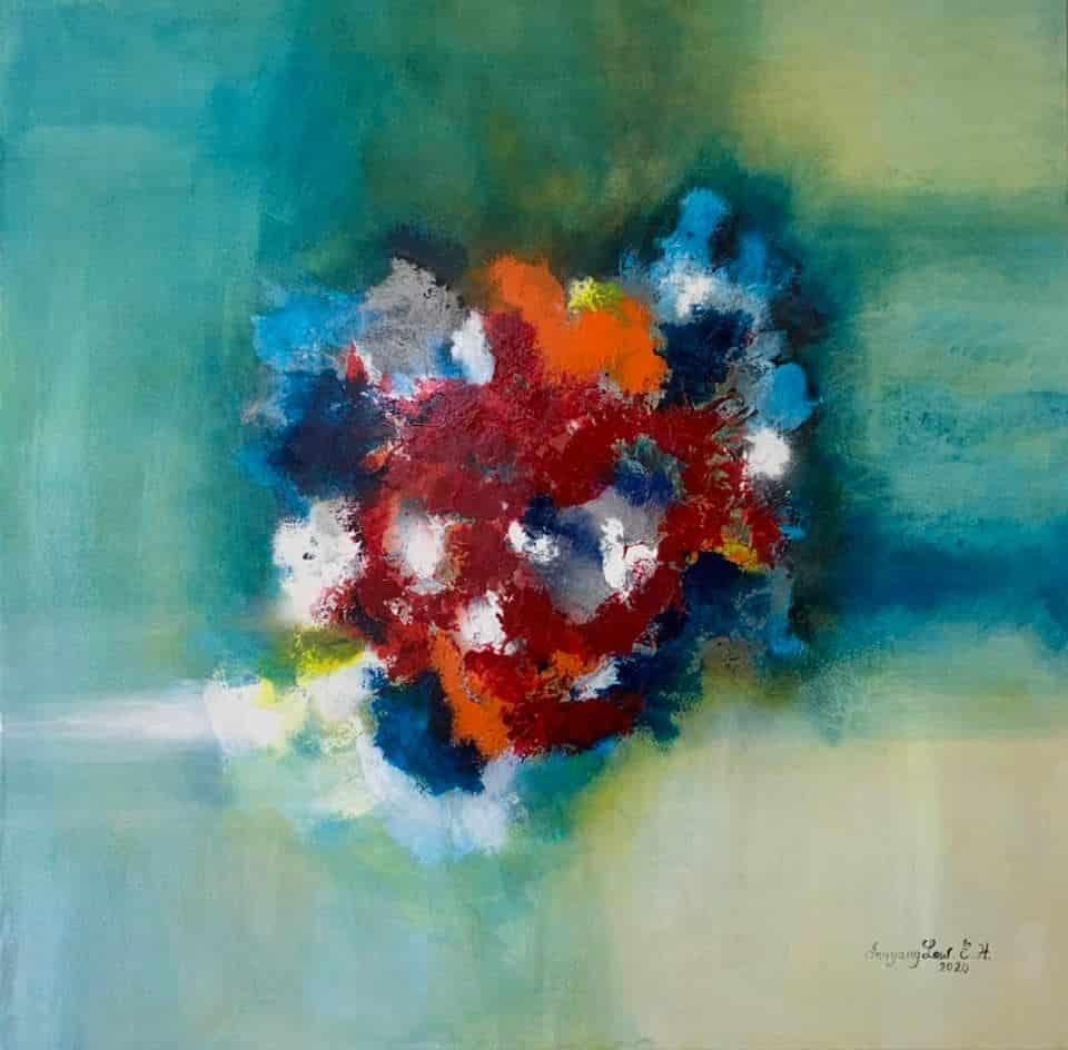 Innyang Low (E.H.) Abstract Painting - Corail