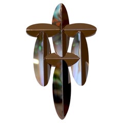 INO Kleiner Wandspiegel aus poliertem Aluminium von Martens 
Visser