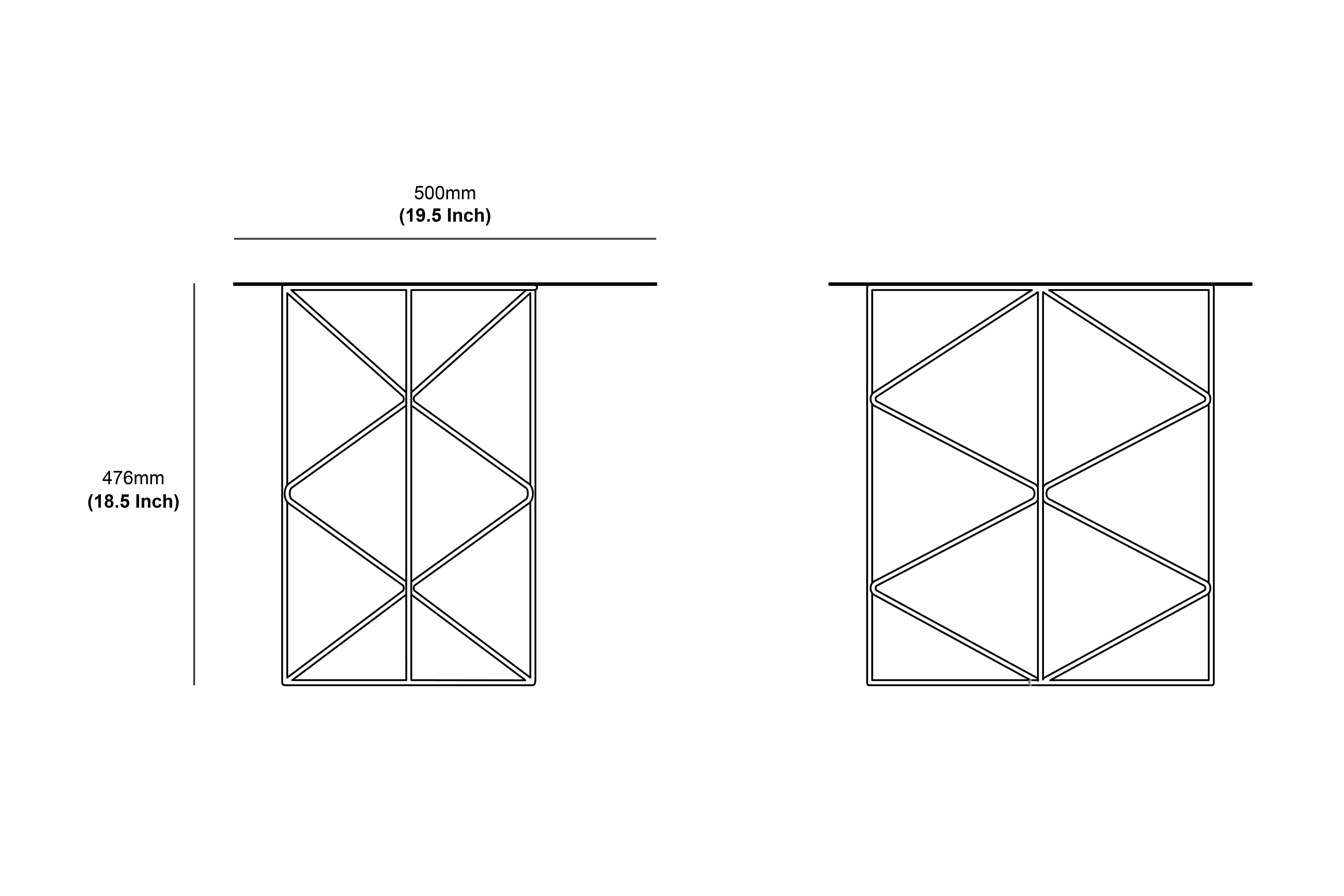 Table d'appoint Inos, géométrique, moderne, acier soudé/noir poudré Neuf - En vente à Broadmeadows, Victoria