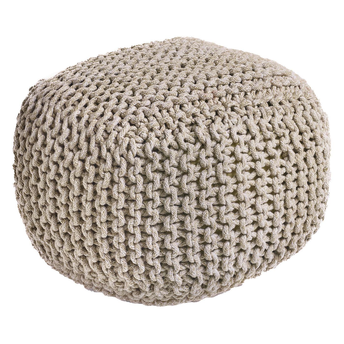 In&Outdoor Pet Lover Safari Beige Square Pouf by Sitap Carpet Couture Italia In New Condition For Sale In Milan, IT