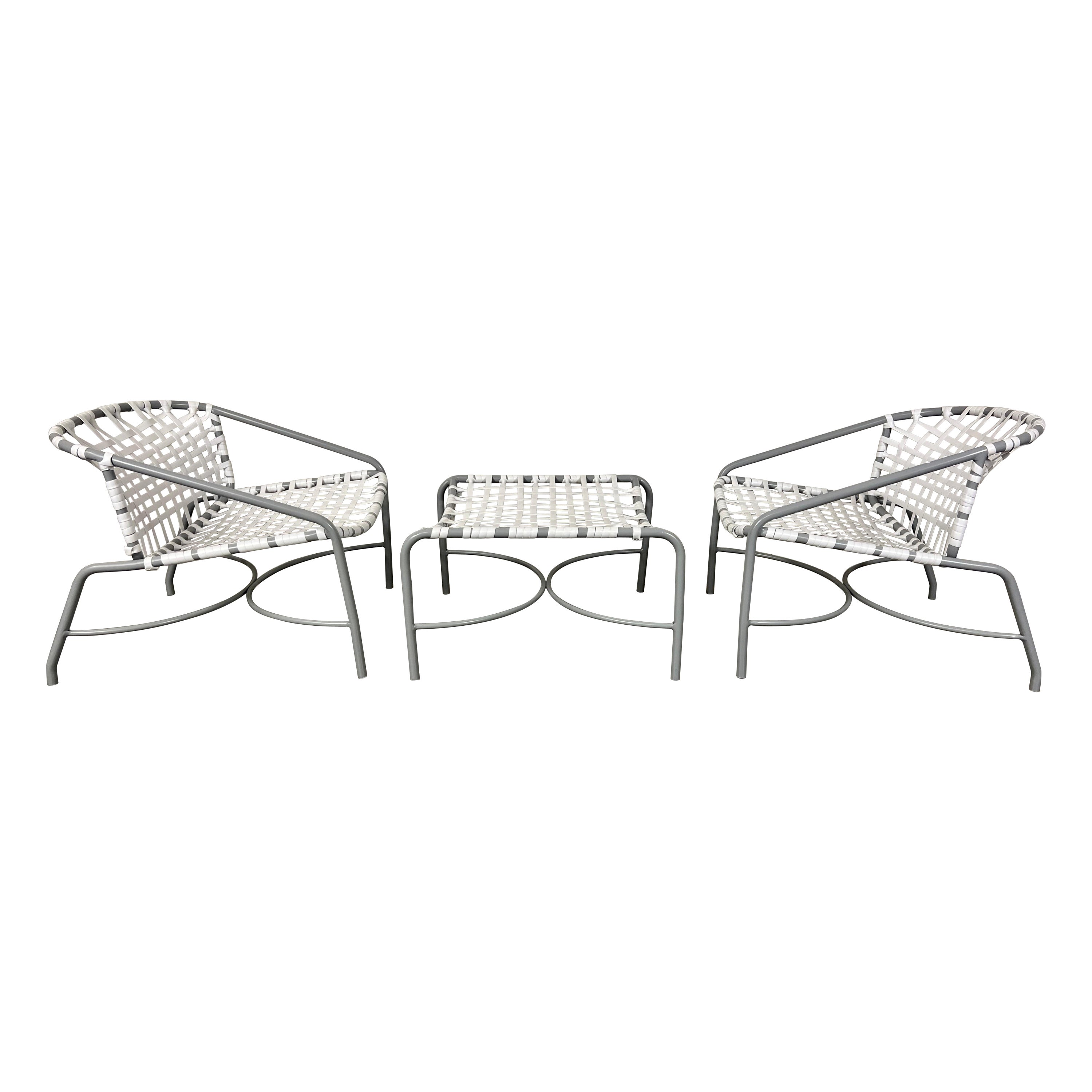 Inouye, Kantan for Brown Jordan Lounge Chairs and Ottoman
